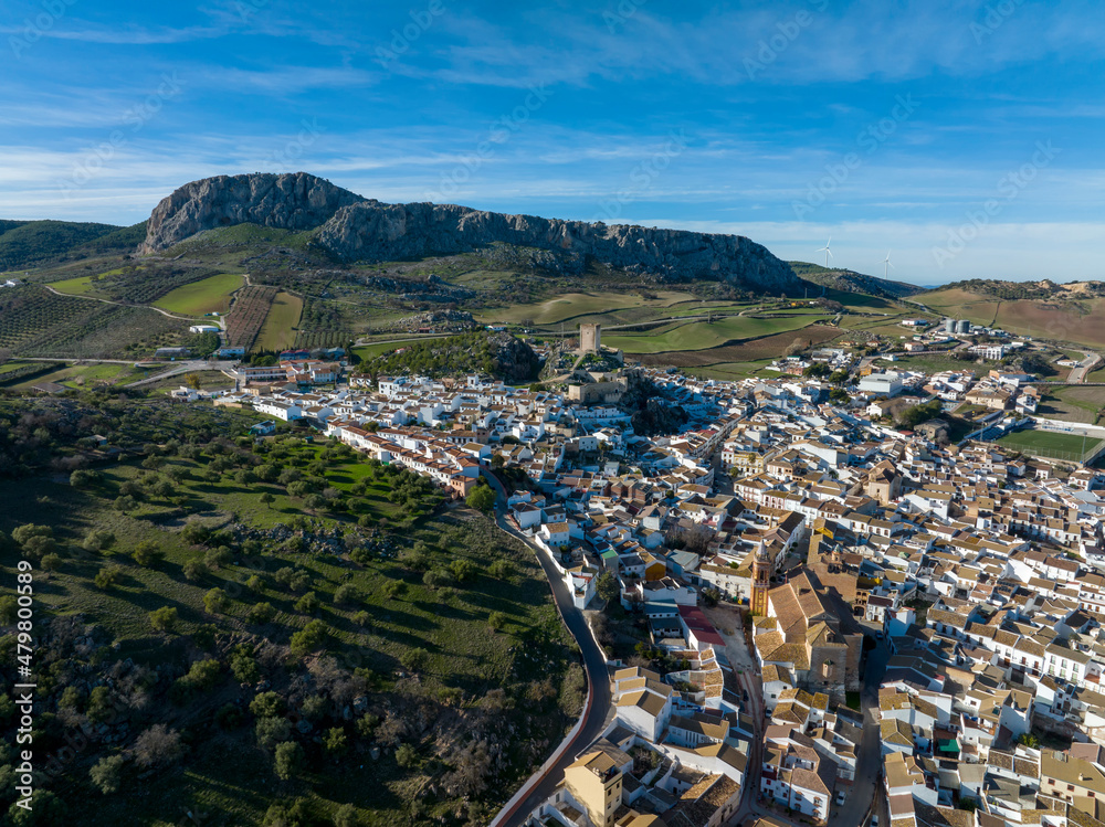 vista del municipio de Cañete la Real en la provincia de Málaga,, España