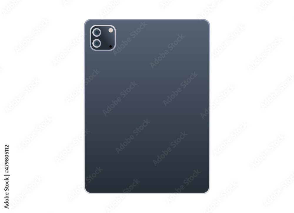 Tablet pc front view and technology flat vector illustration. Tablet pc front view and technology flat vector illustration.