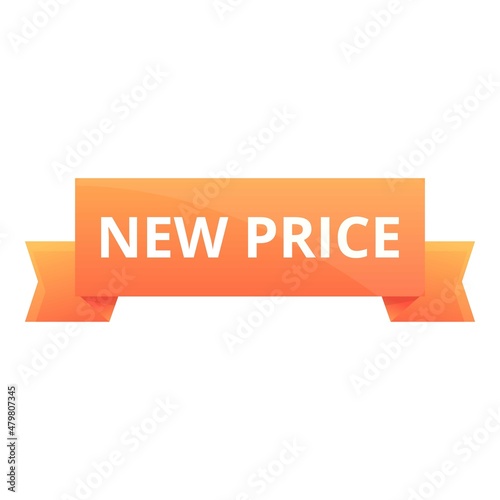 Special new price icon cartoon vector. Sale badge. Special sticker