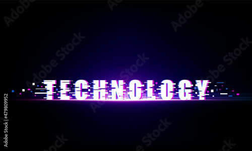 Abstract Light out noise technology pixel Hitech communication concept innovation background, vector design