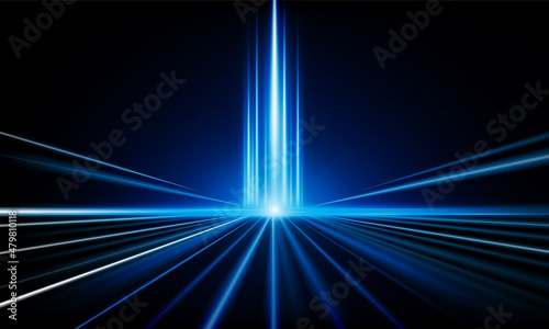 Abstract speed Light out technology background Hitech communication concept innovation background, vector design