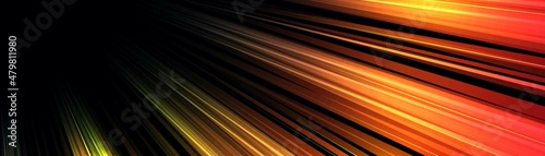 Neon abstract background with light lines. Space for the text. Northern lights. Milky Way. Flash of energy. LED strip. Refraction of light. Traces of rays. Digital technologies. Space. Vector 