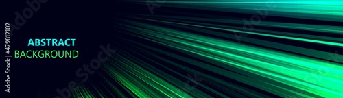 Neon abstract background with light lines. Space for the text. Northern lights. Milky Way. Flash of energy. LED strip. Refraction of light. Traces of rays. Digital technologies. Space. Vector 