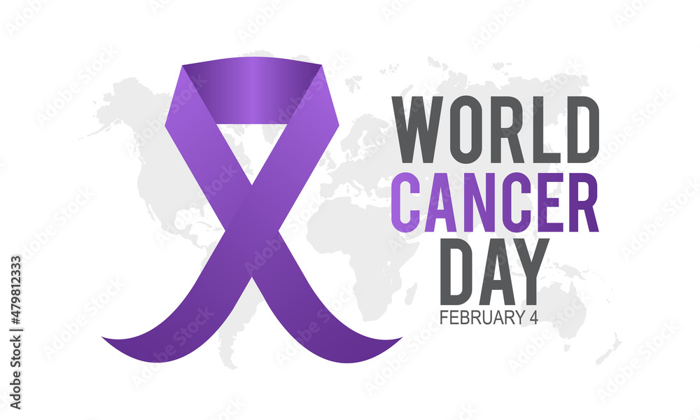 World Cancer Day, February 4. Vector template Design for banner, card, poster, background.