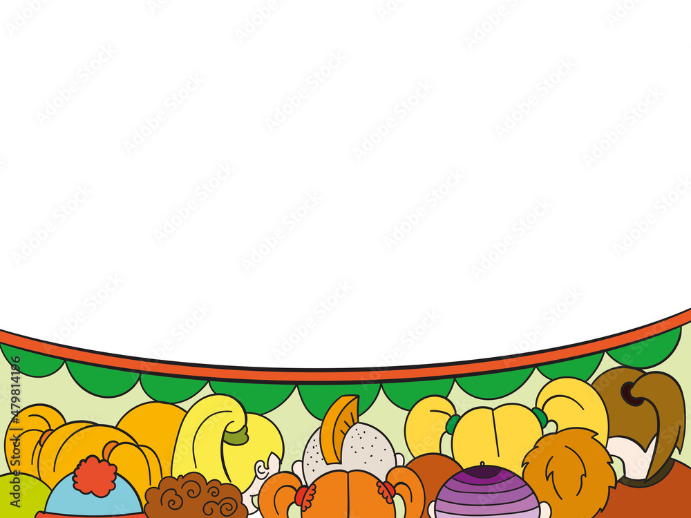 Fototapeta premium Back view colored head of cartoon people crowd theater watching isolated on white background.