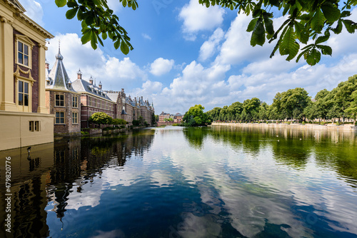 Quadro em tela L'Aia, Paesi Bassi, centro storico, palazzo  Binnenhof 
 sede parlamento olandes
