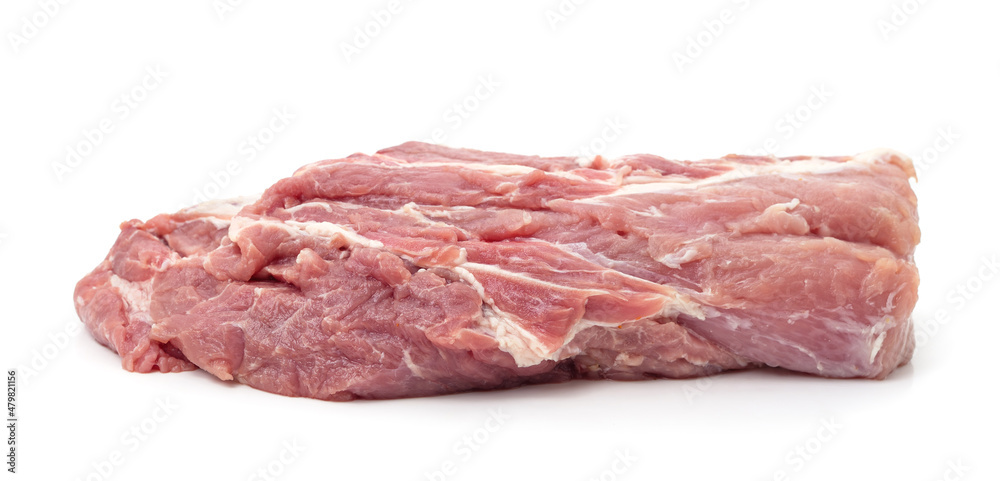 Raw meat steak.