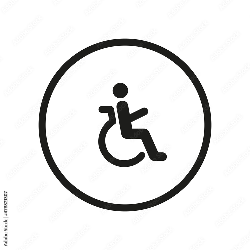 Wheelchair. Vector image. Wheelchair. Vector image.