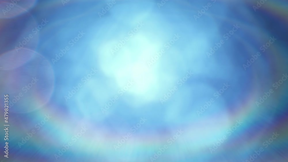 Dreaming Lens Flares Effect Flashing Lights Moving Around. Optical Beams with Bokeh 3d Animation 4k UHD 3840x2160.