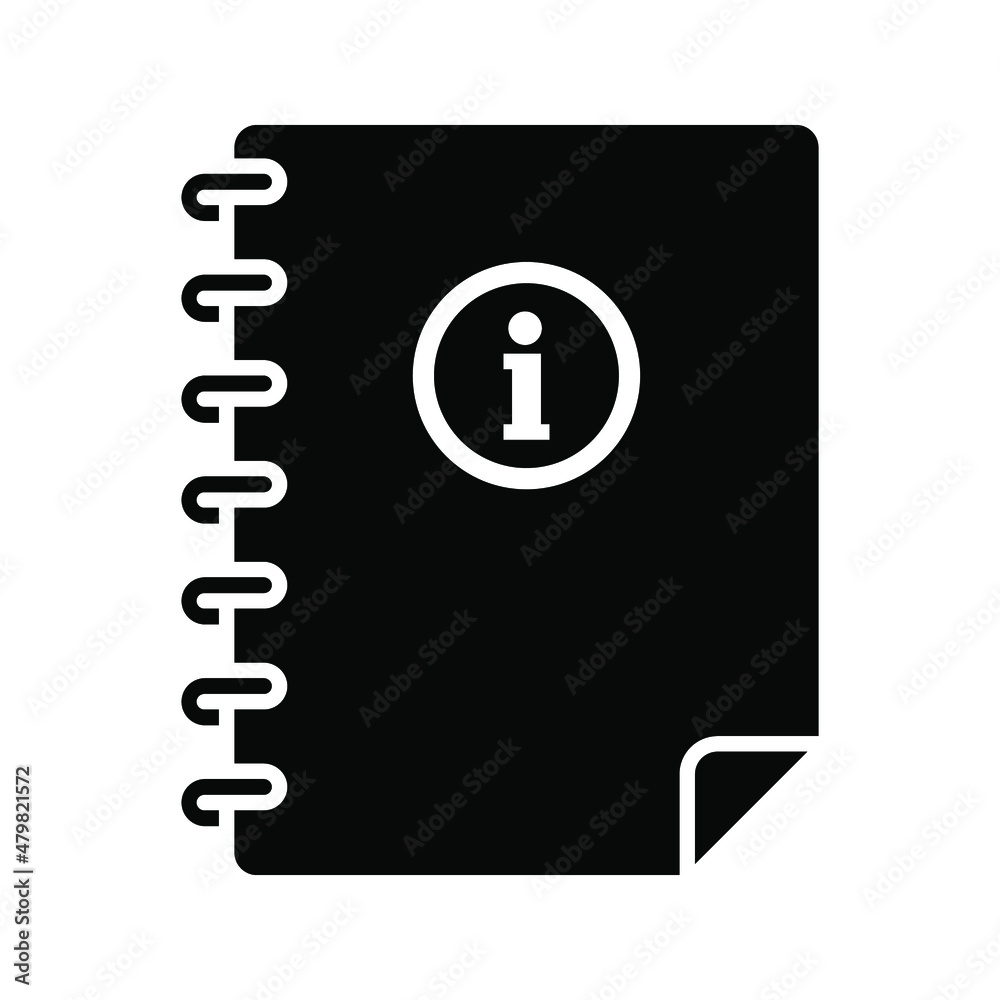 Notebook icon. isolated Flat design. vector illustration Notebook icon. isolated Flat design. vector illustration