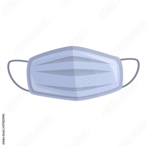 Classic face mask icon cartoon vector. Medical virus. Hospital respiratory