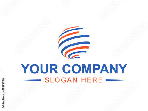 Modern company logo design vector and template