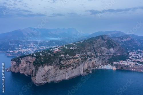 Aerial view of Sorrento at sunset © Andriy Stefanyshyn