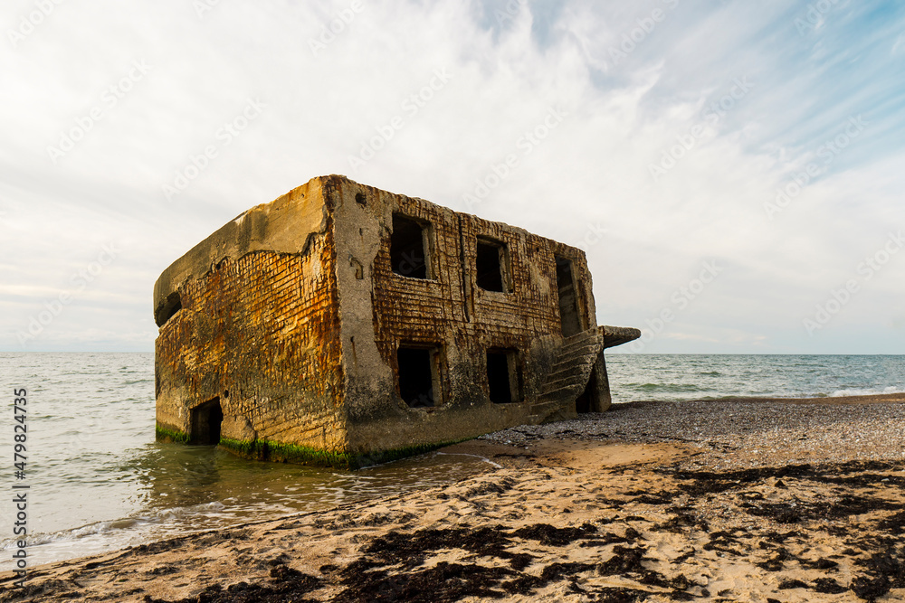 Karosta (Naval Port) and The Northern Forts of Liepaja built to provide the protection of naval base in case of an enemy attack. Abandoned bunker and fortification system collapsed into the sea.