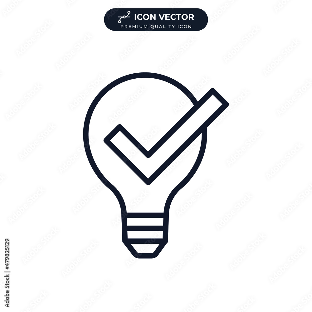 Fototapeta premium Solution icon symbol template for graphic and web design collection logo vector illustration