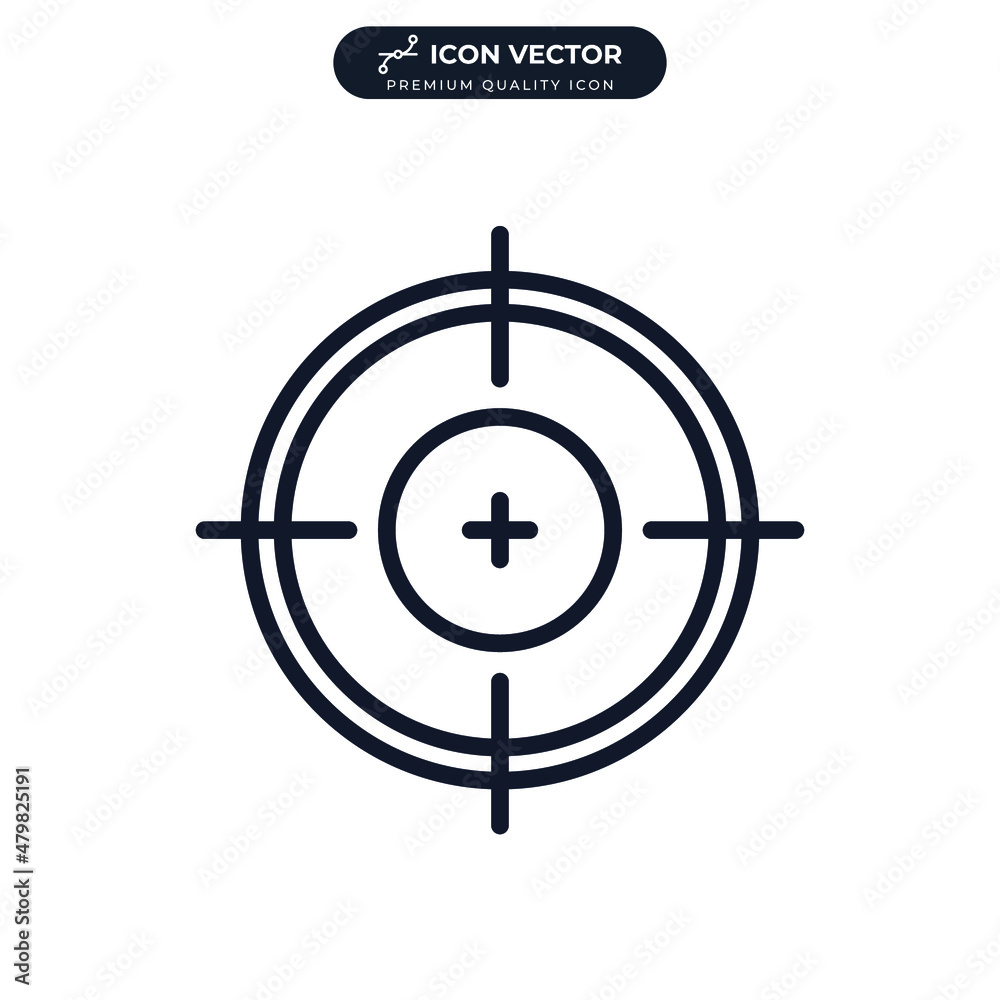 Target icon symbol template for graphic and web design collection logo vector illustration Target icon symbol template for graphic and web design collection logo vector illustration