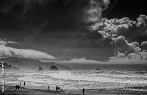 Pazifikküste der USA bei Cannon Beach im Bundesstaat Oregon photo