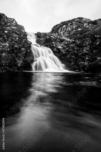 A waterfall in Scotland.