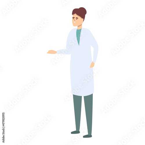 Woman doctor icon cartoon vector. Medical healthcare. Hospital health