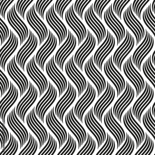 Seamless wavy line pattern background