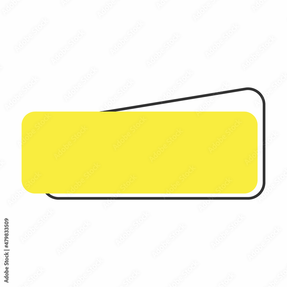 Set of modern vector banners. Flat geometric shapes yellow color with black outline in memphis design style. Template ready for use in web or print design. Set of modern vector banners. Flat geometric shapes yellow color with black outline in memphis design style. Template ready for use in web or print design.