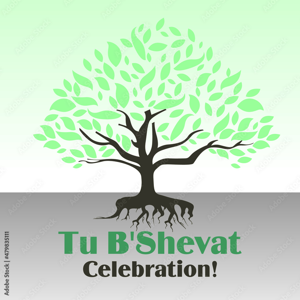 Fototapeta premium Tu Bishvat is a Jewish holiday in the month of Shebat, usually held in late January or early February, which is the 