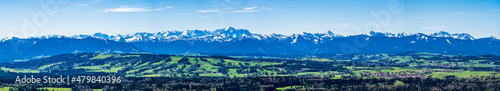view from the Hohenpeissenberg - bavaria © fottoo