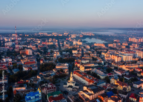 Aerial view on Ivano Frankivsk