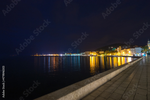 Riva promenade at night in Split, Croatia © Pawel Pajor