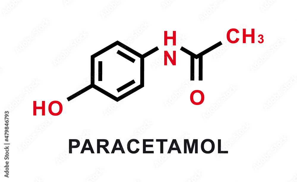 Paracetamol Chemical Formula Paracetamol Chemical Molecular Structure 