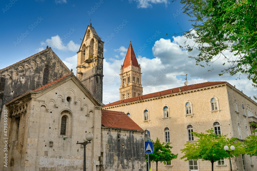 The Cathedral of St Lovro in the old town of Trogir. Croatia