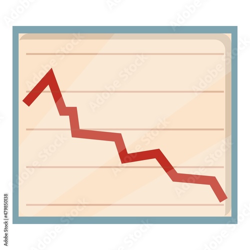 Panic attack graph icon cartoon vector. Stress anxiety. Mental disorder