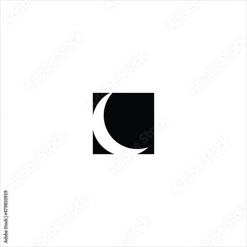 Free Download moon logo vector abstract template - GFXLoad