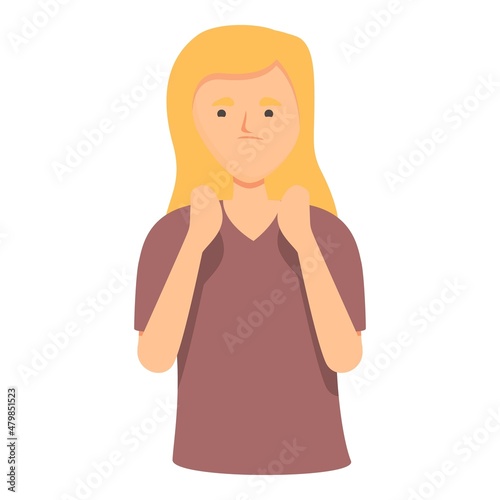 Menopause balance icon cartoon vector. Woman health. Climacteric cycle