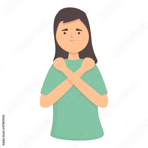 Menopause climacteric icon cartoon vector. Woman cycle. Health fertility