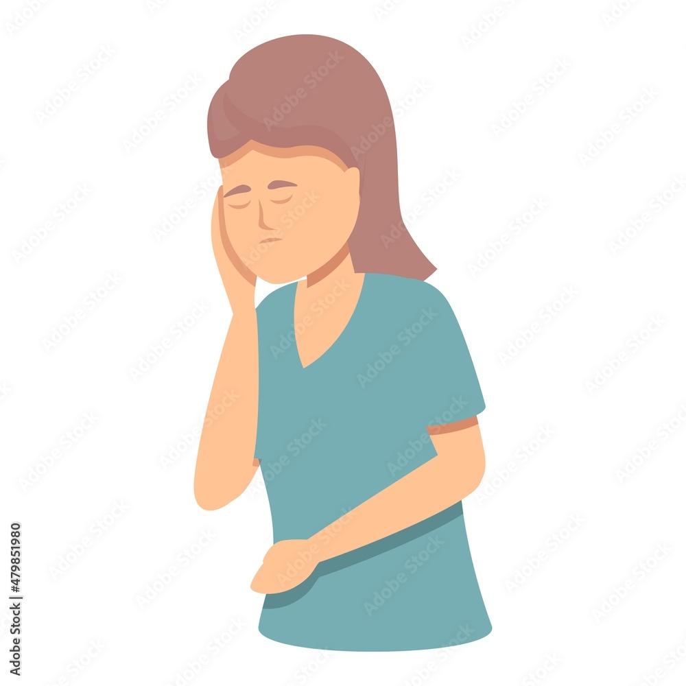 Menopause bladder icon cartoon vector. Climateric fertility. Woman health