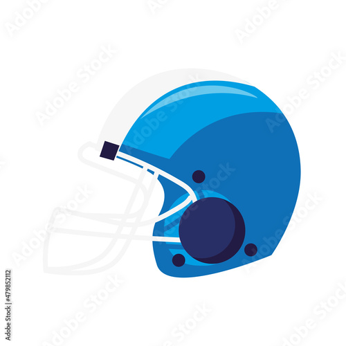 american football blue helmet