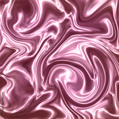 Pink wrinkled fabric shiny surface silk