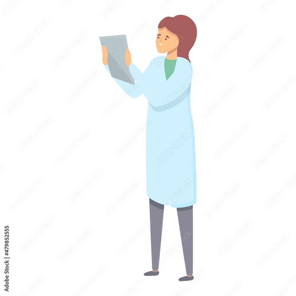 Diagnosis patient icon cartoon vector. Chest xray. Test health Diagnosis patient icon cartoon vector. Chest xray. Test health