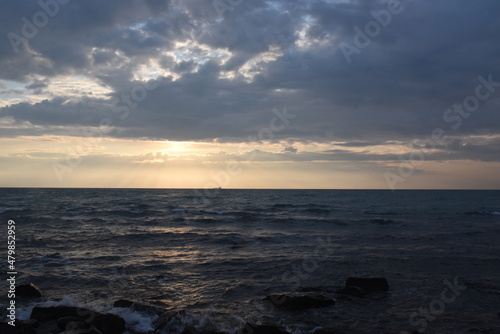 Sunrise over the Black Sea in early January