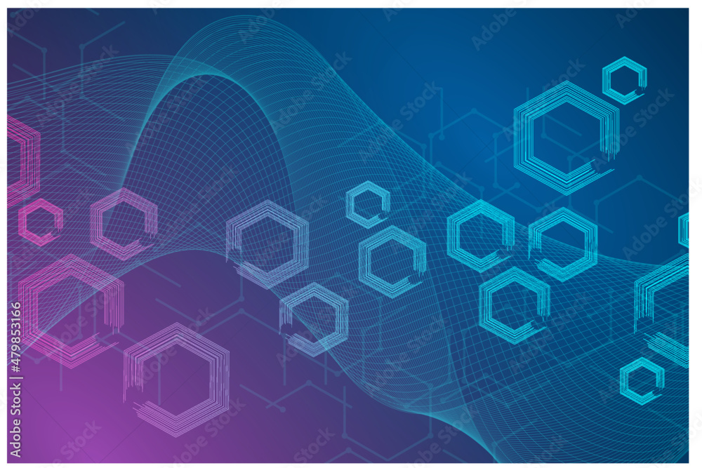 Abstract technology background vector image. Molecular structure background. Abstract technology background vector image. Molecular structure background.