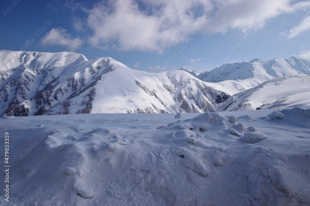 北アルプス・立山連峰 雪景色 北アルプス・立山連峰 雪景色