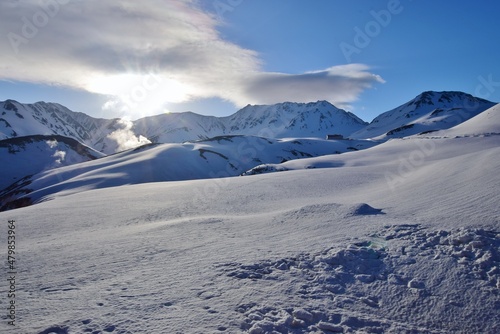 北アルプス・立山連峰　雪景色 © sada
