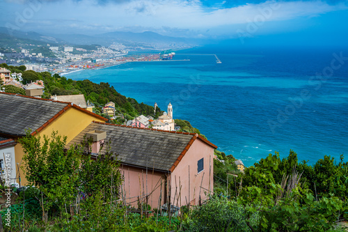 Panoramic view to Genoa