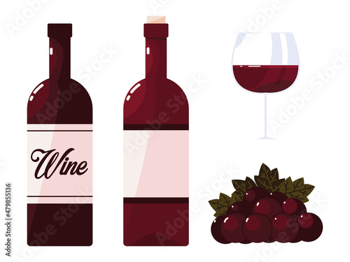icons wine bottles
