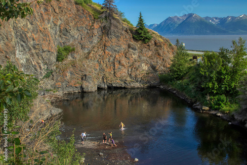 The Cook Inlet in Anchorage Alaska