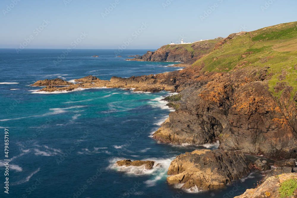 Boscaswell Cliff at the coast of Cornwall. United Kingdom Boscaswell Cliff at the coast of Cornwall. United Kingdom