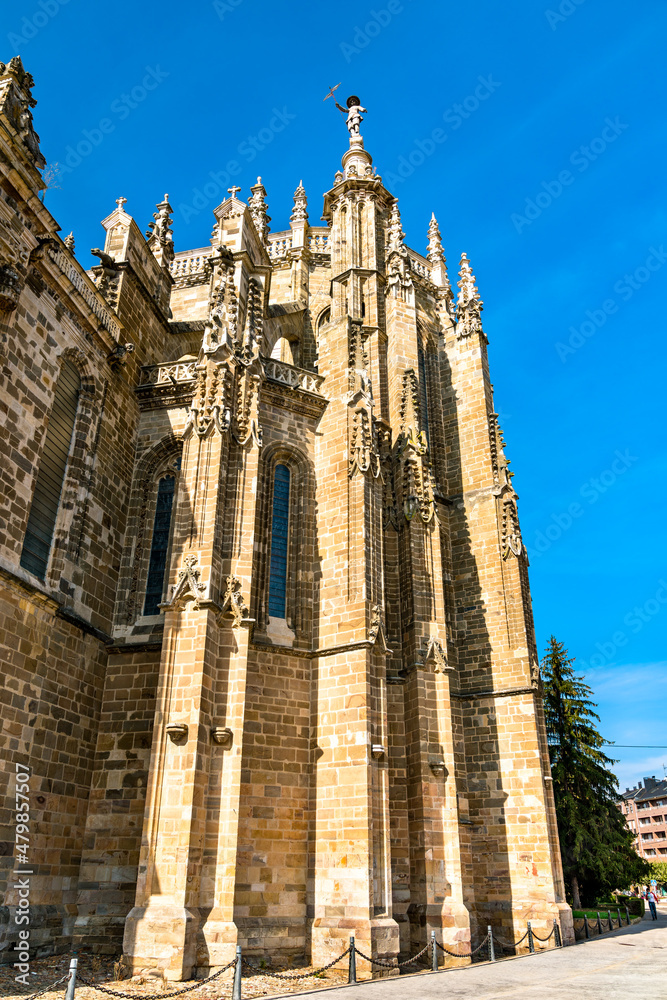 The Santa Maria Cathedral of Astorga in Spain on the Camino de Santiago