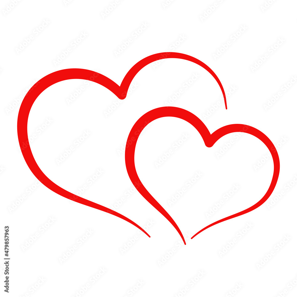 Hearts sign. Valentine's day. Vector illustration