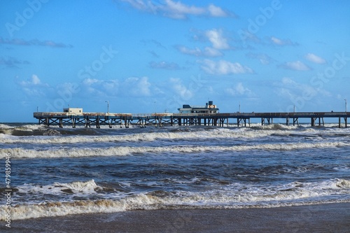 A beautiful landscape of Atlantida beach in Rio Grande do Sul  Brazil.